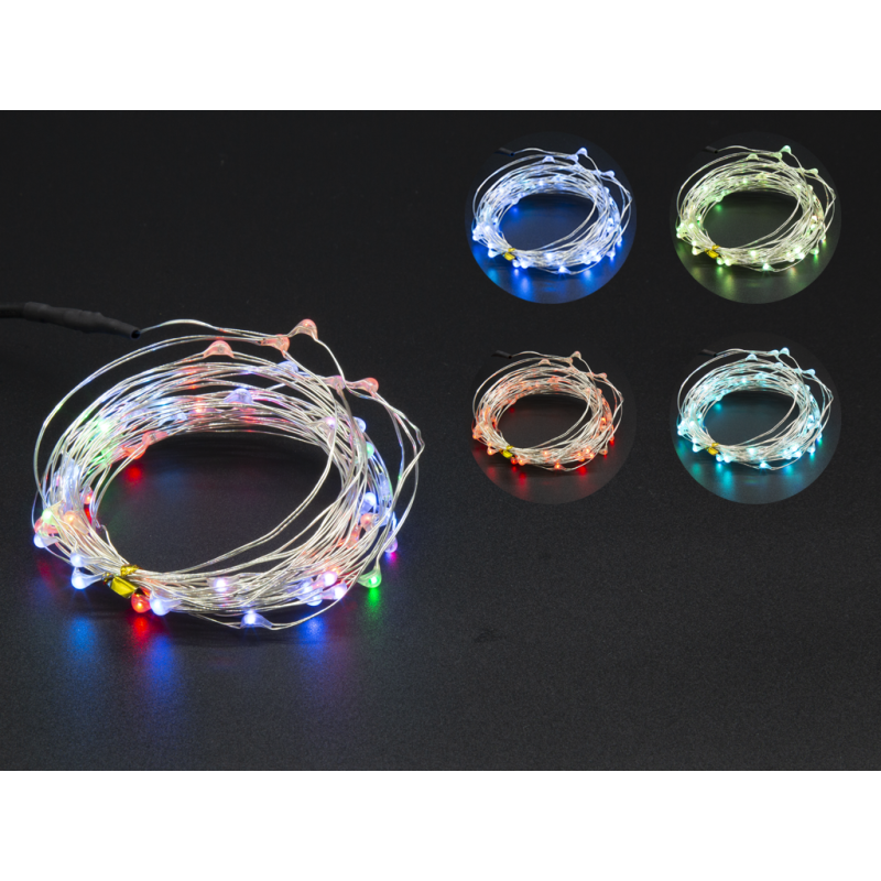Multicolor Micro LED String Lights 50 LEDs