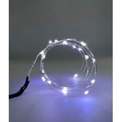 MLED20CW 迷你冷白色LED燈串，共20颗LED灯珠。