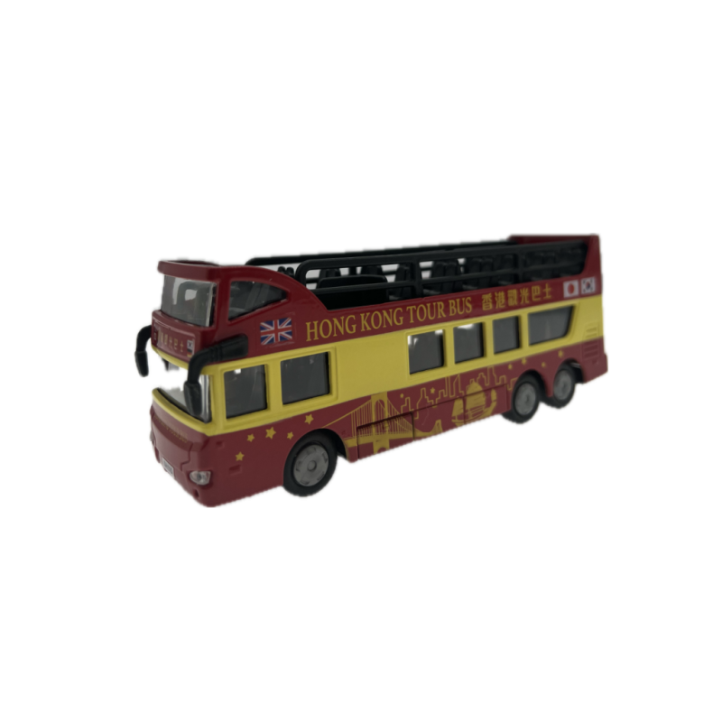 Hong Kong Tour Bus Die Cast Metal (Pull Back Action)